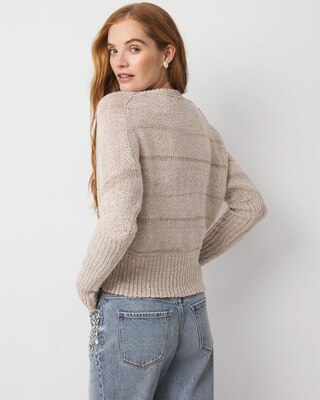 Metallic Dolman Pullover Sweater click to view larger image.