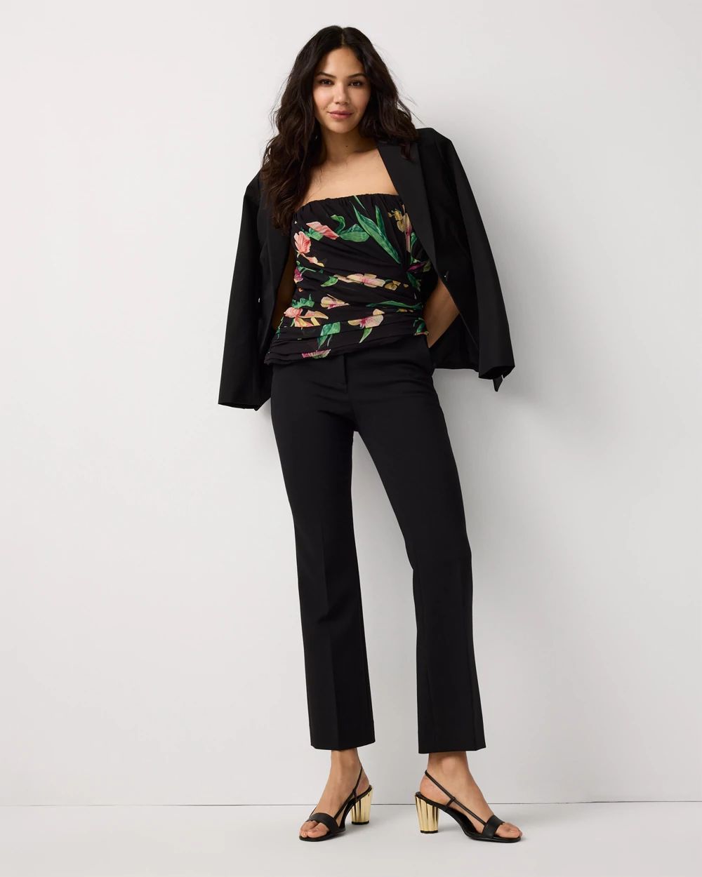 Draped Chiffon Bustier click to view larger image.