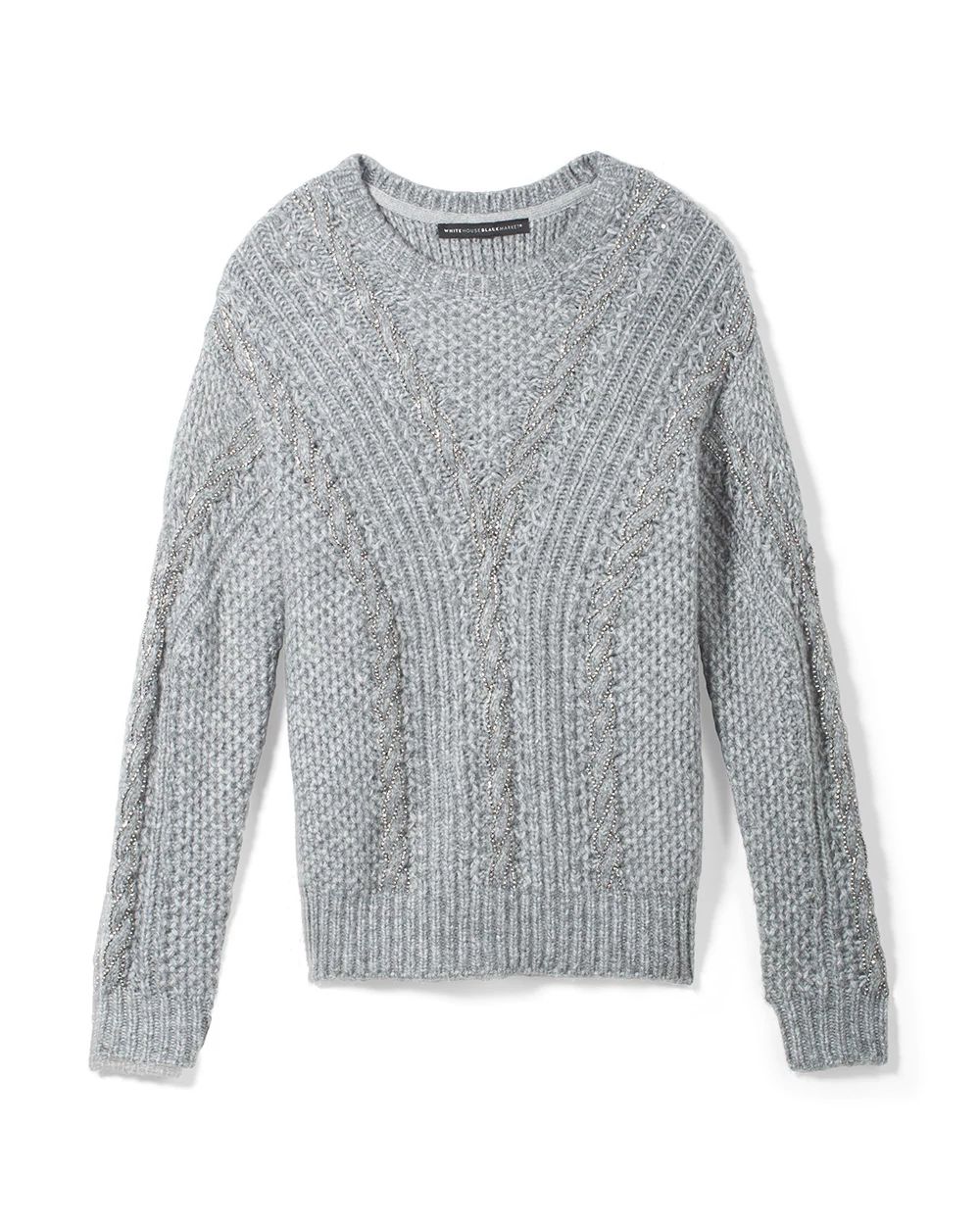 Embellished Crewneck Sweater