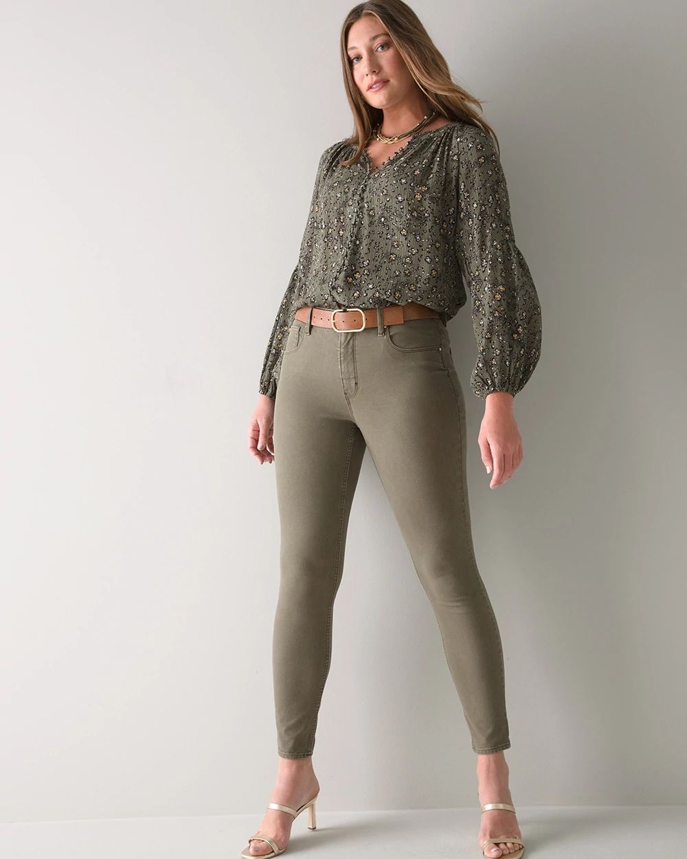 Curvy-Fit High-Rise Sculpt Skinny Ankle Jean