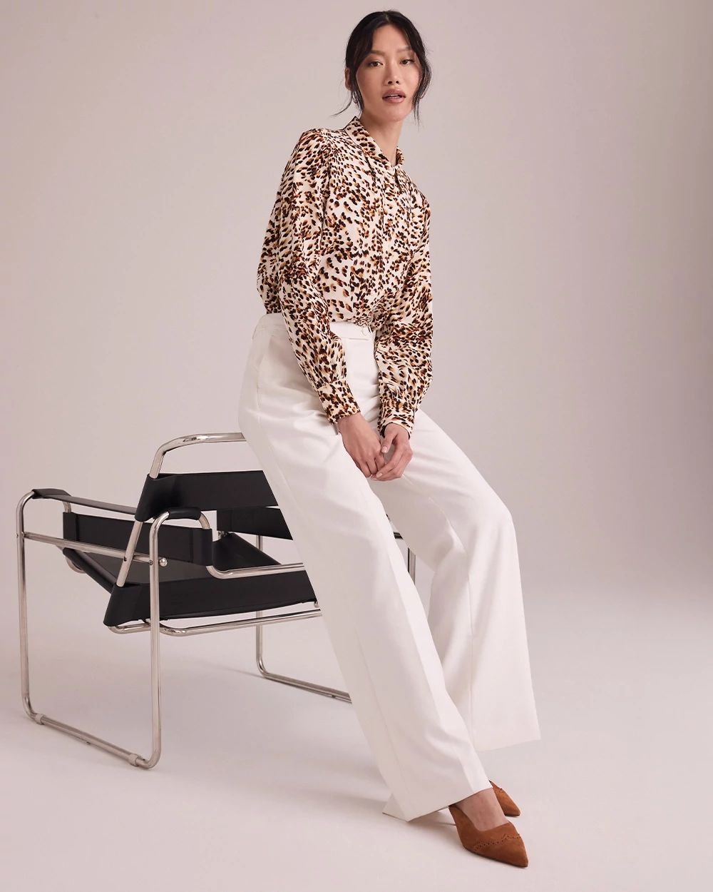 Crepe Wide Leg Pant click to view larger image.