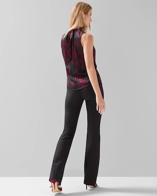 Sleeveless Burnout Tie-Back Shell