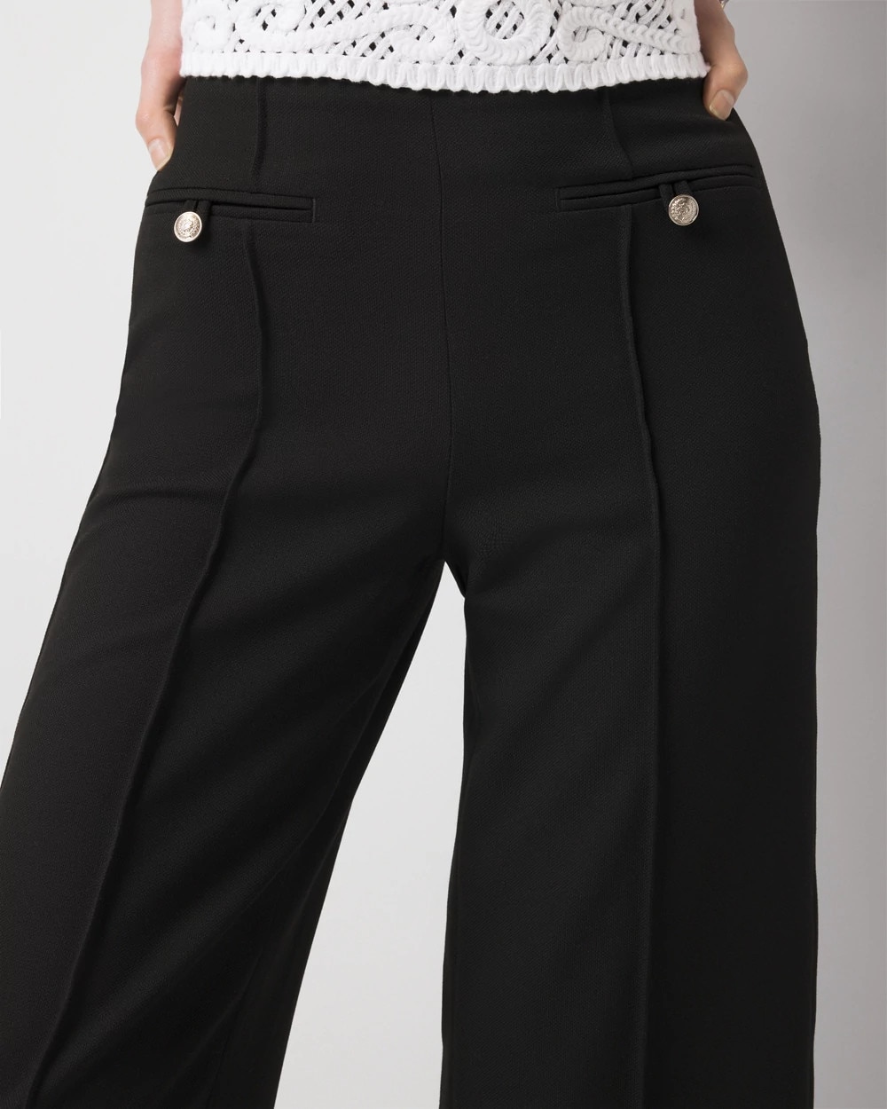 Cropped Wide Leg Pant