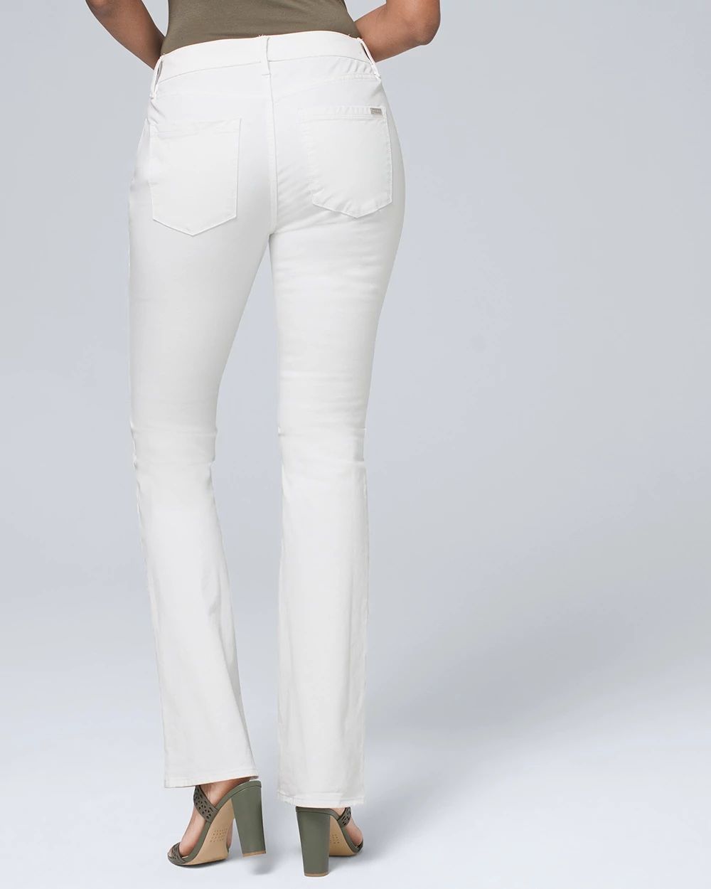 High-Rise Sculpt White Bootcut Jeans click to view larger image.