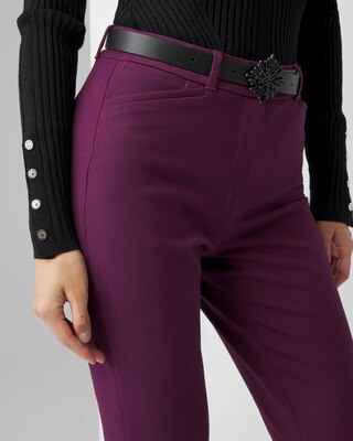 WHBM® Ines Slim Bootcut Comfort Stretch Pants click to view larger image.