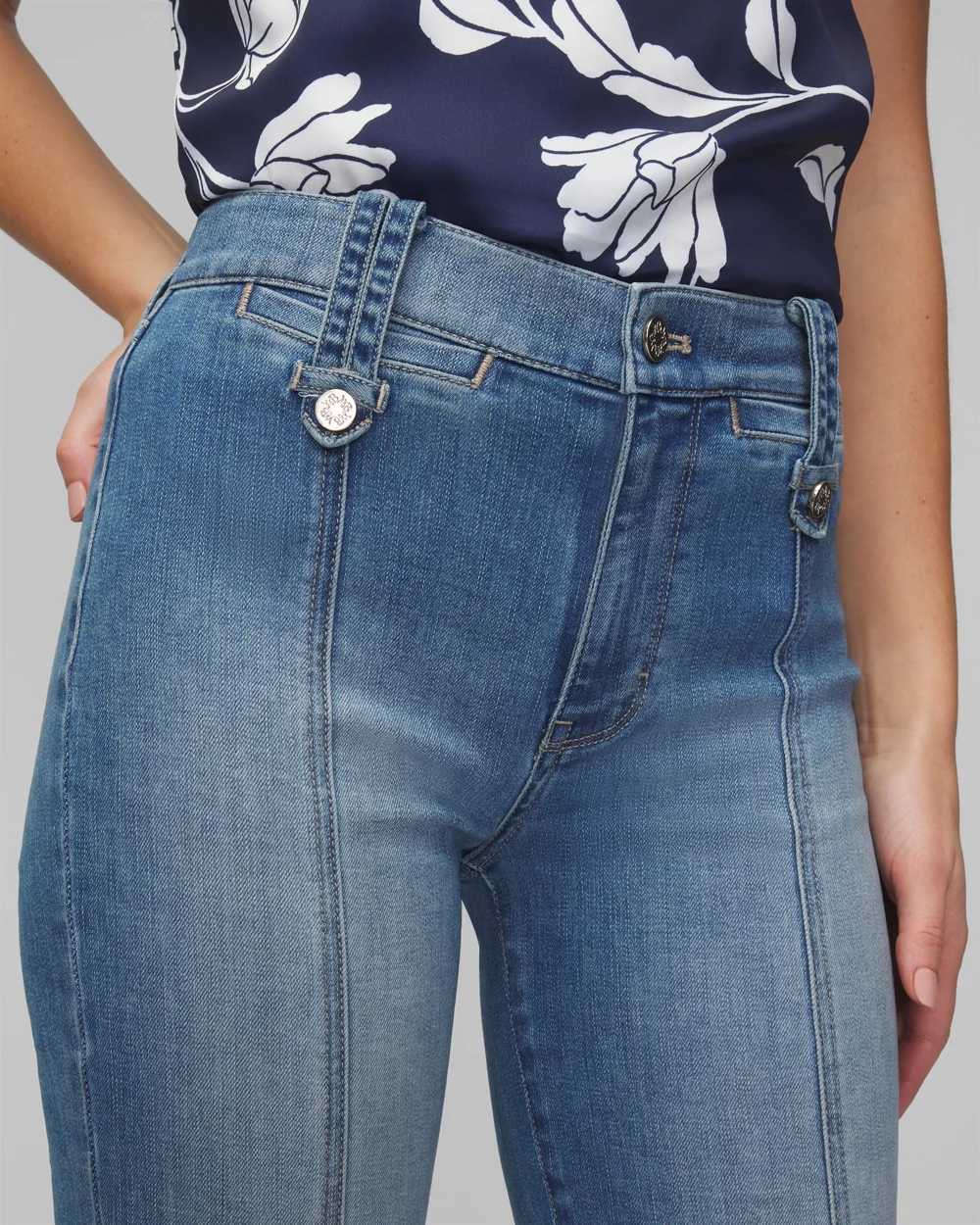 Petite High-Rise Everyday Soft Bootcut Jeans click to view larger image.
