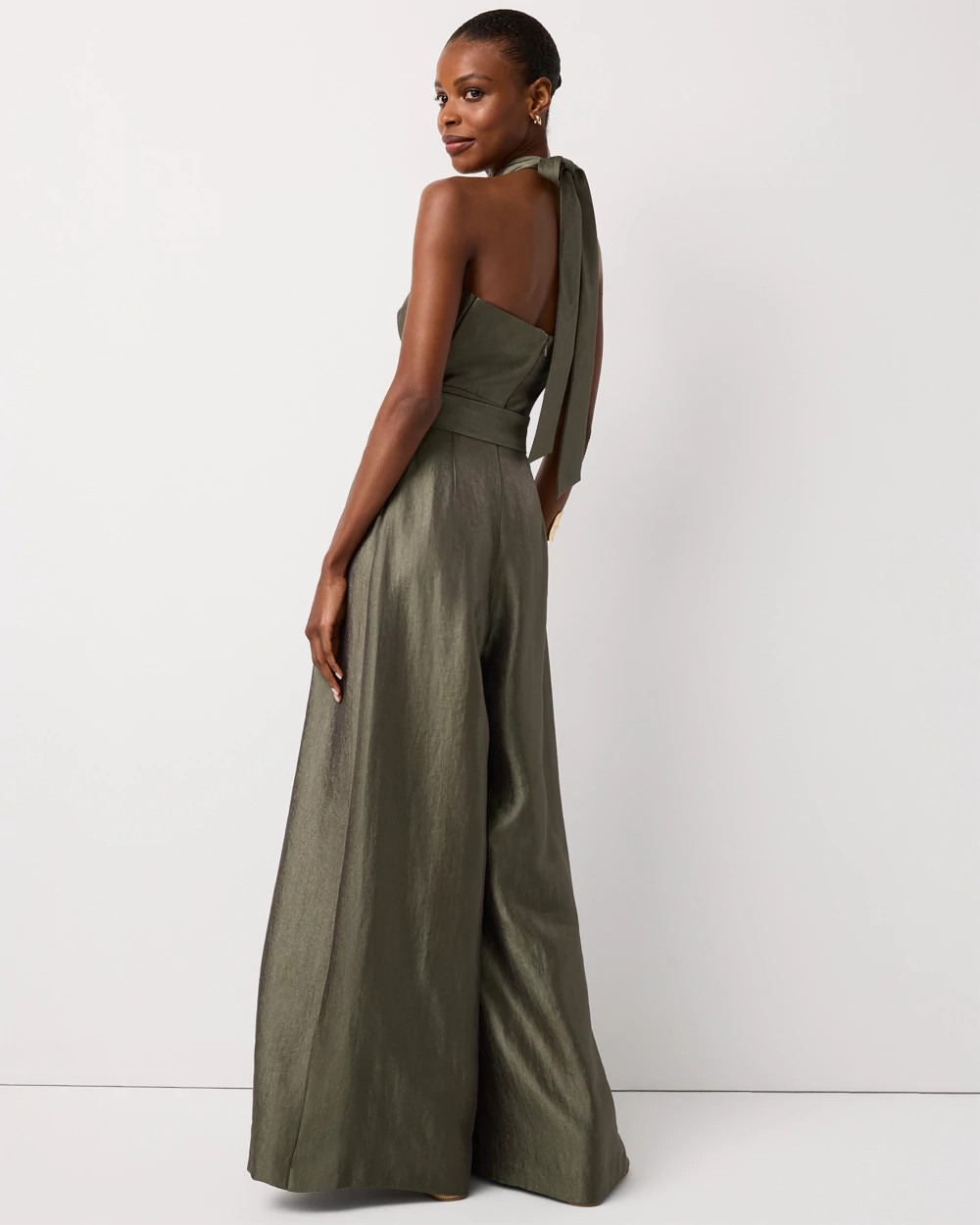 Belted Halter Jumpsuit