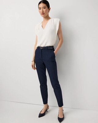 Denim-Look Elle Slim Ankle Pant