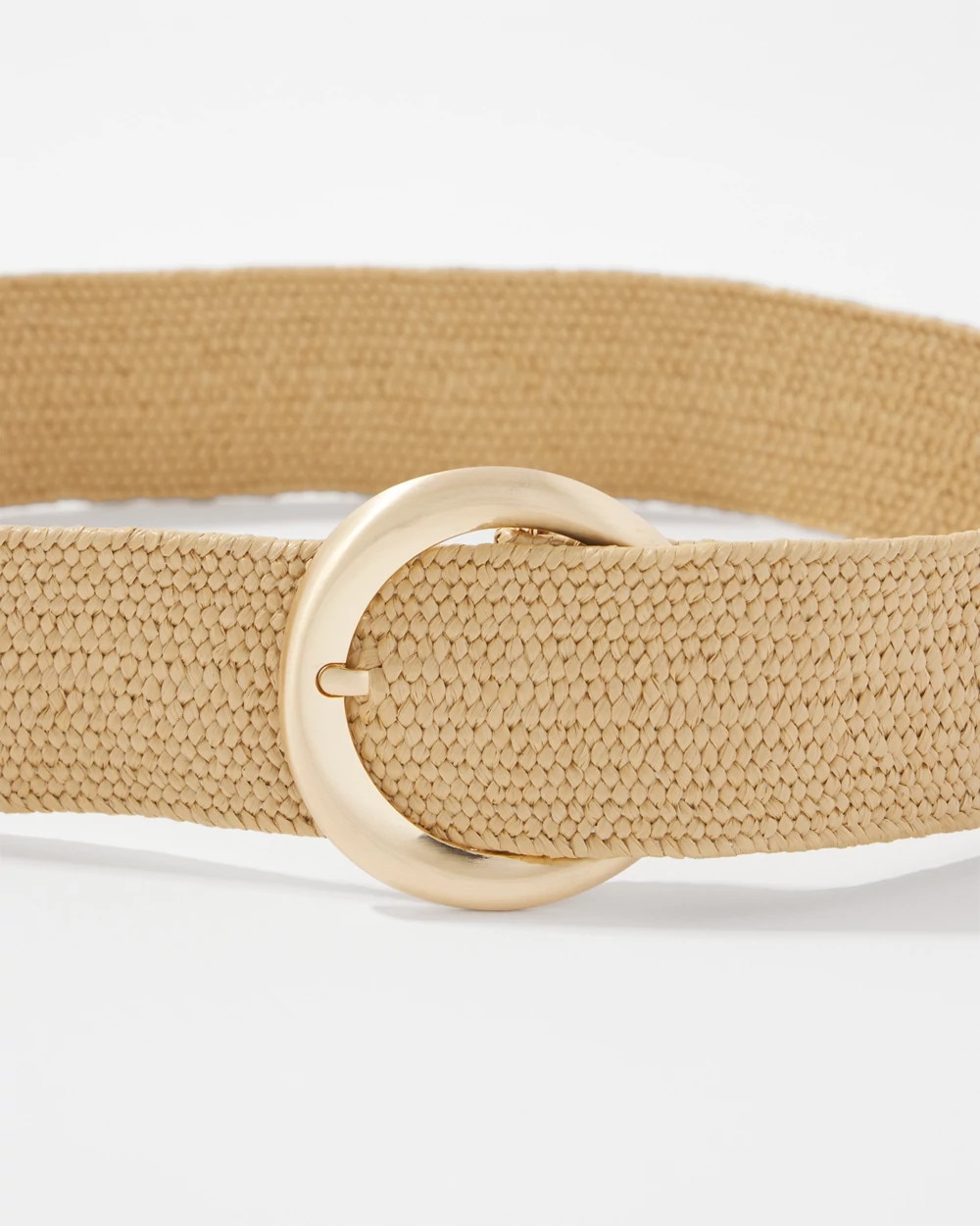 Raffia Wide Waist Belt