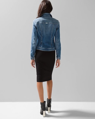 Grommet Trucker Denim Jacket