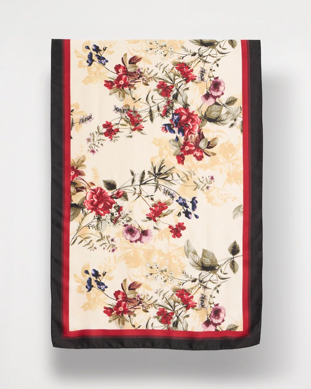 Floral Oblong Scarf click to view larger image.