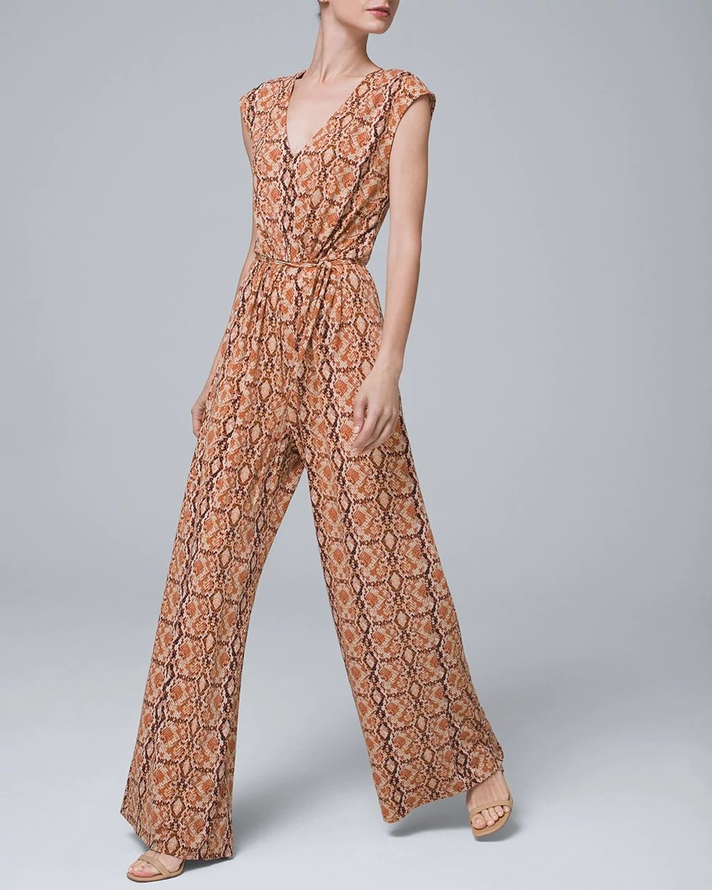 Printed Jersey Knit Jumpsuit