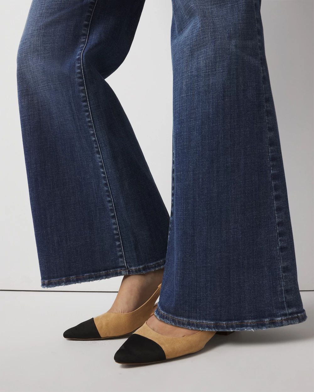 High-Rise Wide Leg Jeans click to view larger image.
