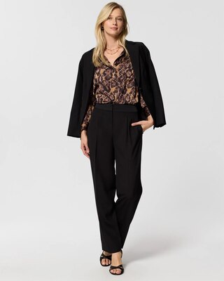 Pleated Crepe Tapered Pant click to view larger image.