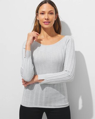 Outlet WHBM Boat-Neck Pullover Sweater