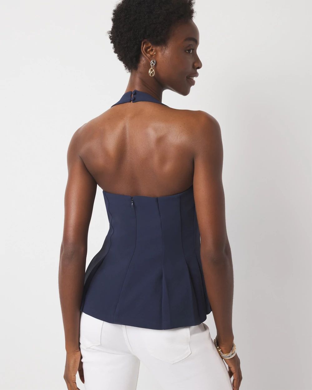 Halter Neck Bustier Top