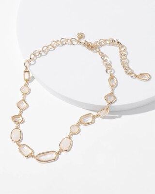 Gold Multi-Stone Single Strand Necklace