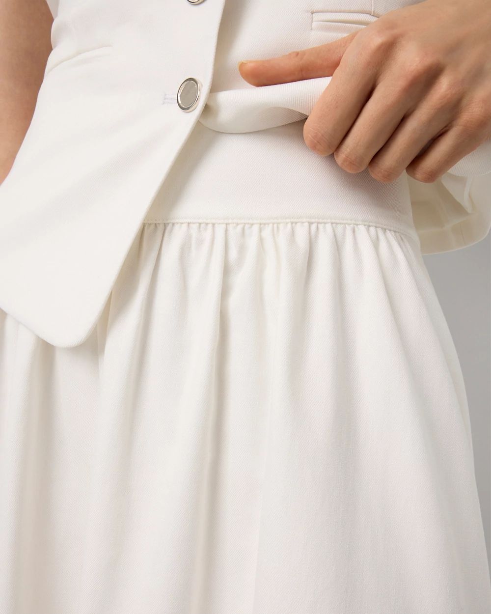 Petite A-line Midi Skirt