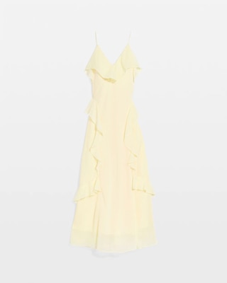 Petite Chiffon Ruffle Slip Dress click to view larger image.