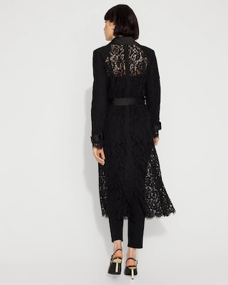 Lace + Satin Trench Coat click to view larger image.
