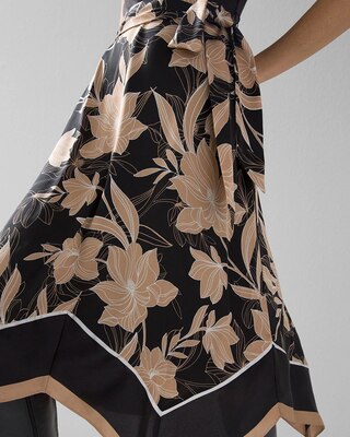 Handkerchief-Hem Midi Dress