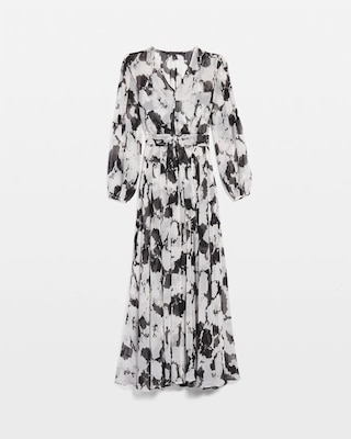 Petite Abstract Floral Maxi Dress click to view larger image.