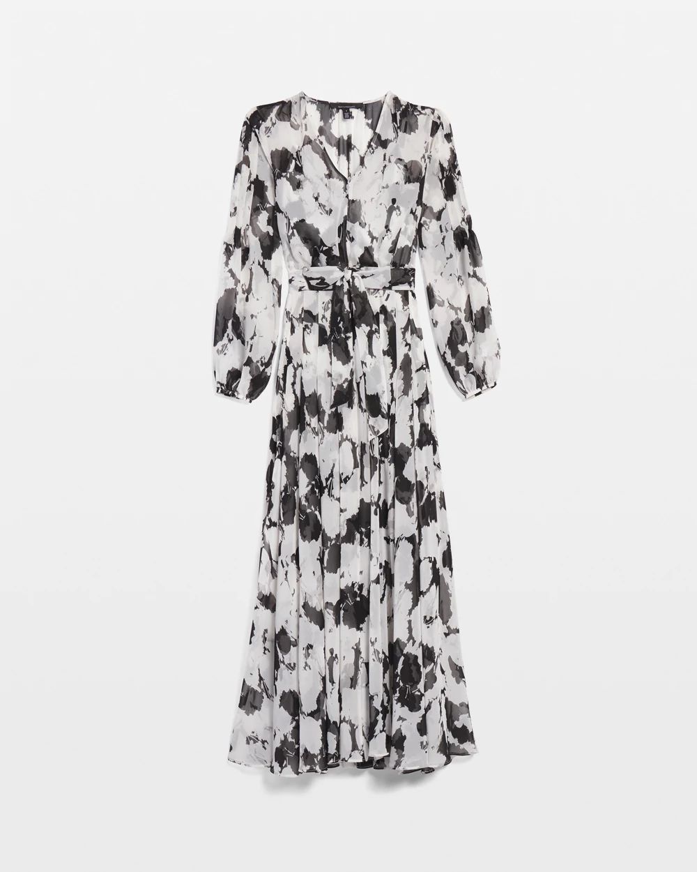 Petite Abstract Floral Maxi Dress click to view larger image.