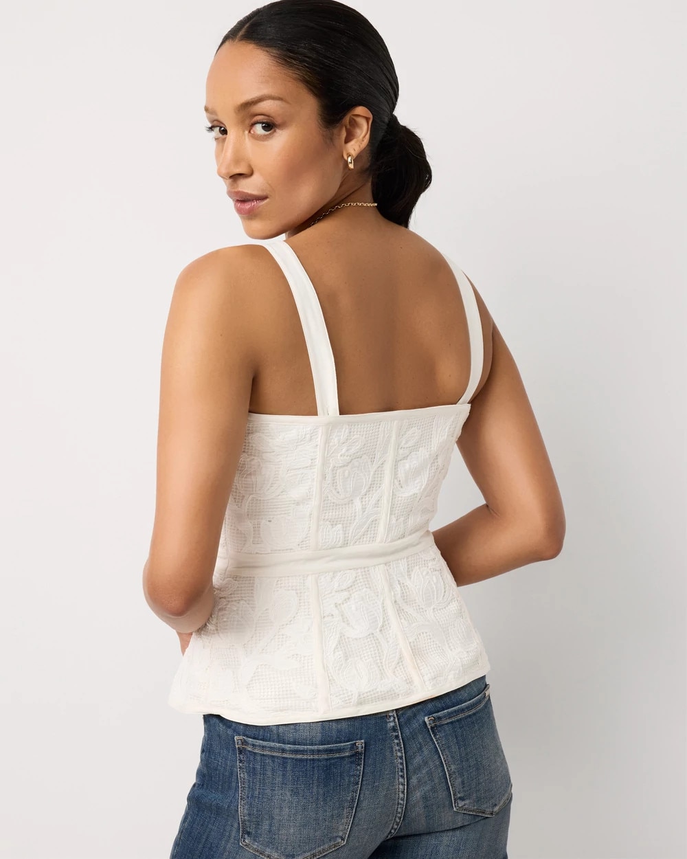 Floral Lace Bustier - image 4