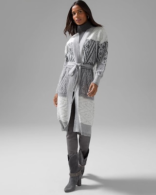 Fair Isle Sequin Cover Up