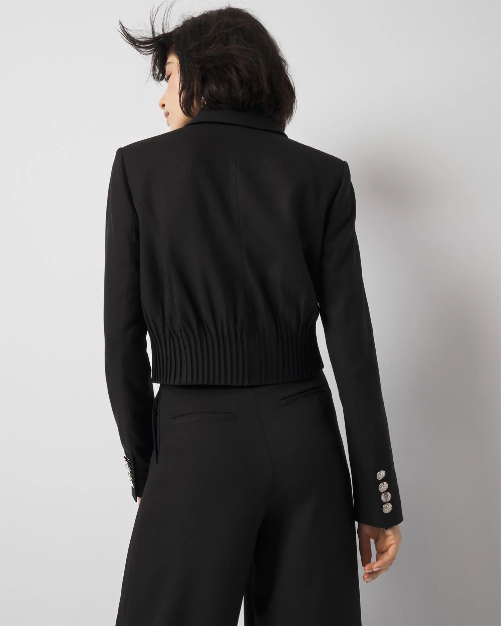 Cropped Double-Breasted Jacket