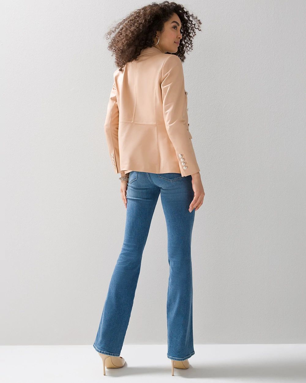 WHBM® Studio Leather Blazer