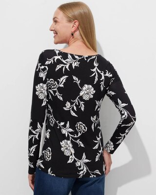 Outlet WHBM Long-Sleeve Scoop-Neck Tee