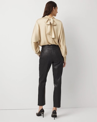 Clear Coated High Rise Ankle Jean click to view larger image.