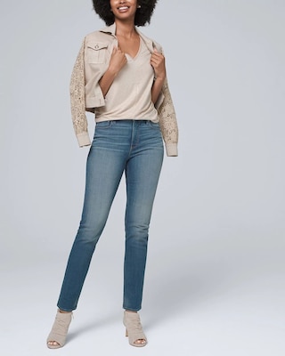 Curvy High-Rise Sculpt Slim Jeans click to view larger image.