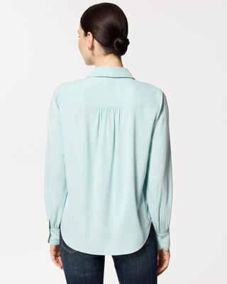 Petite Matte Satin Soft Shirt click to view larger image.