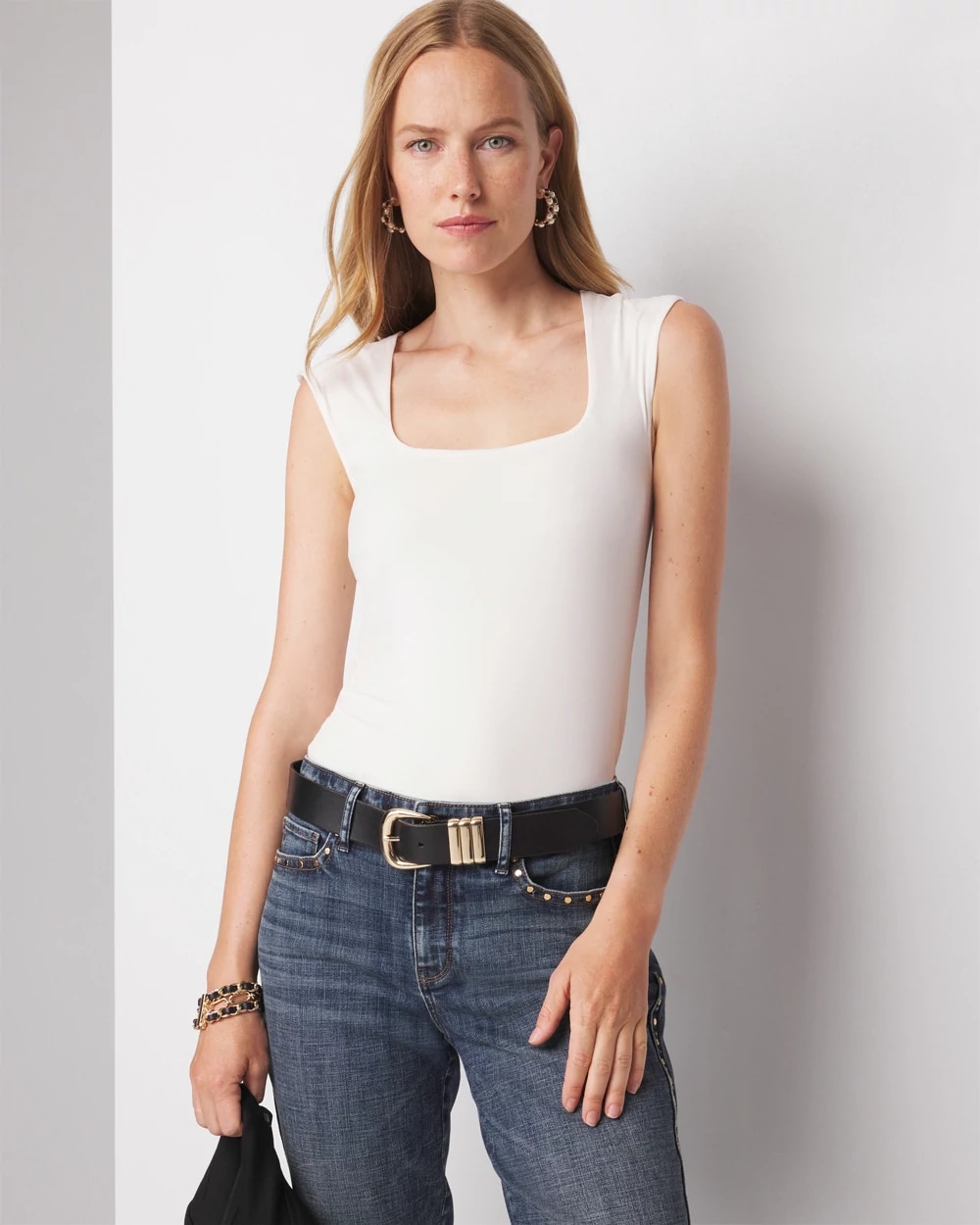WHBM® FORME Square-Neck Top