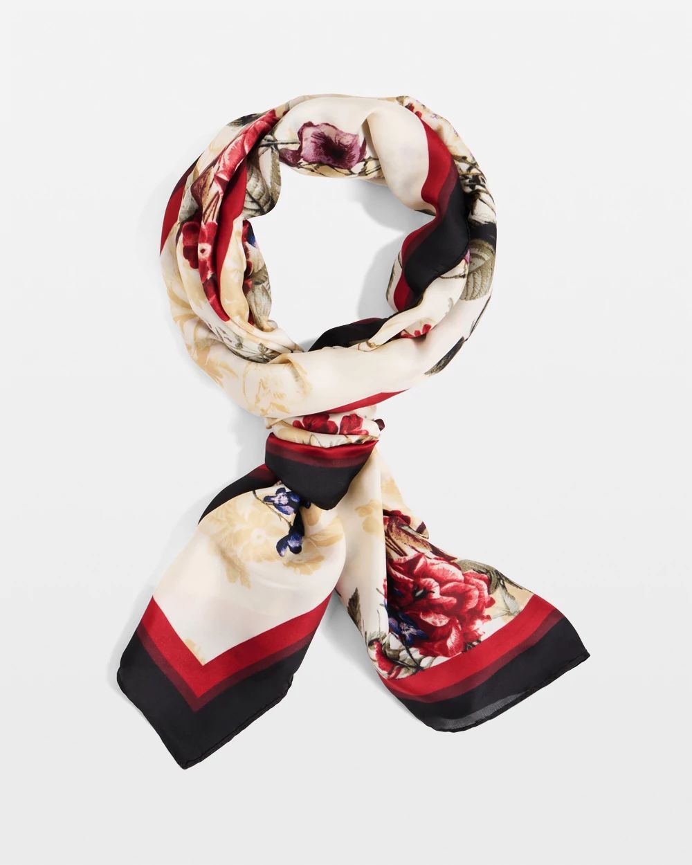 Floral Oblong Scarf click to view larger image.