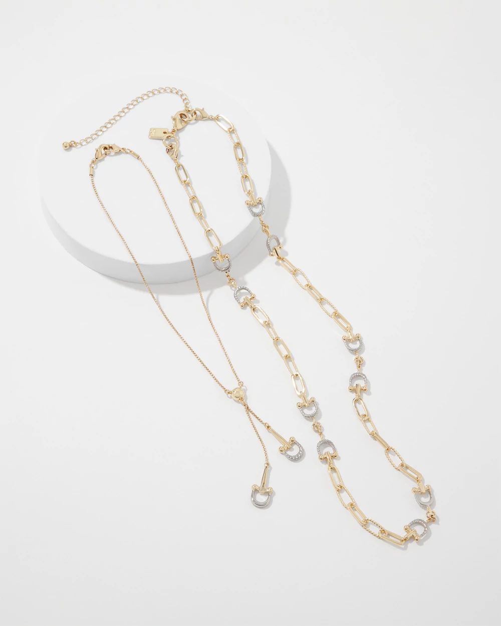 Horsebit Convertible Necklace click to view larger image.