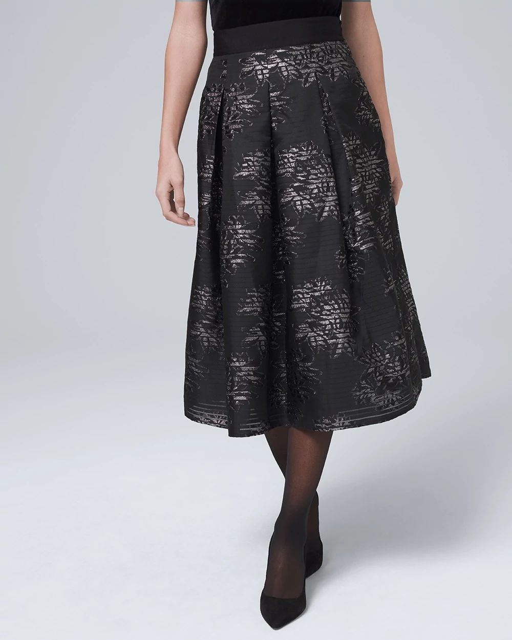 Shadow Stripe Full Skirt