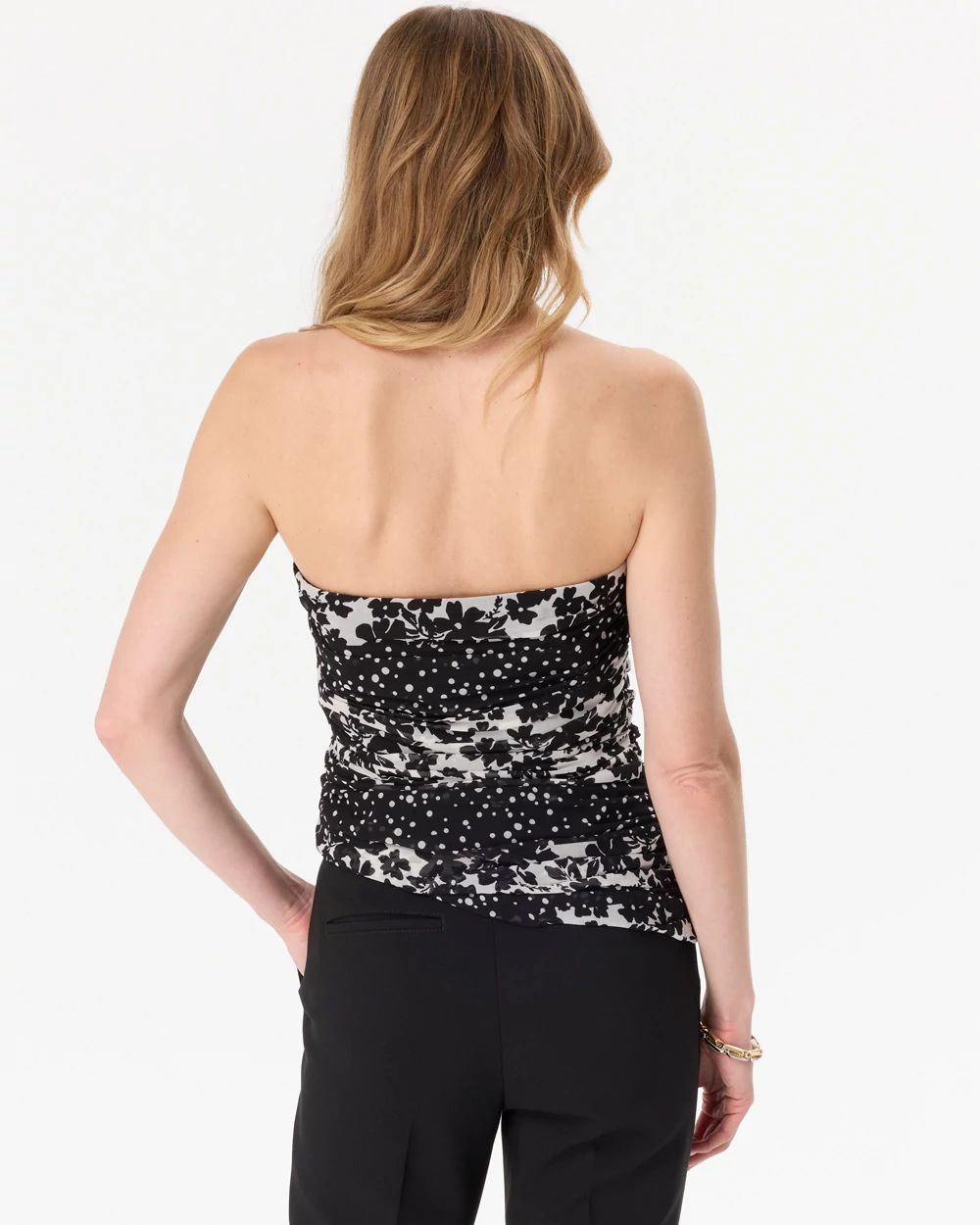 Draped Chiffon Bustier click to view larger image.
