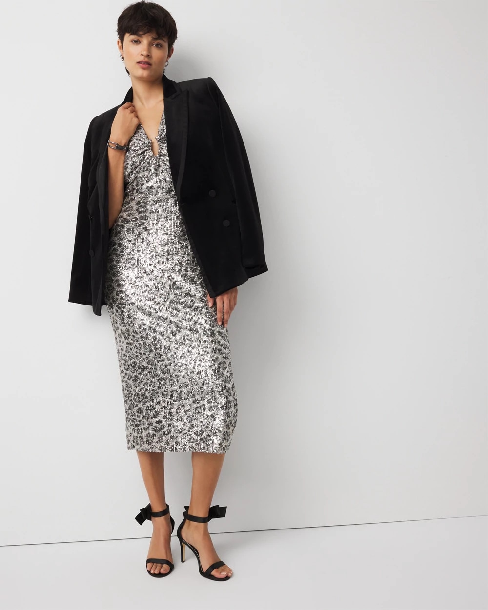 Sequin Midi Dress - image 2