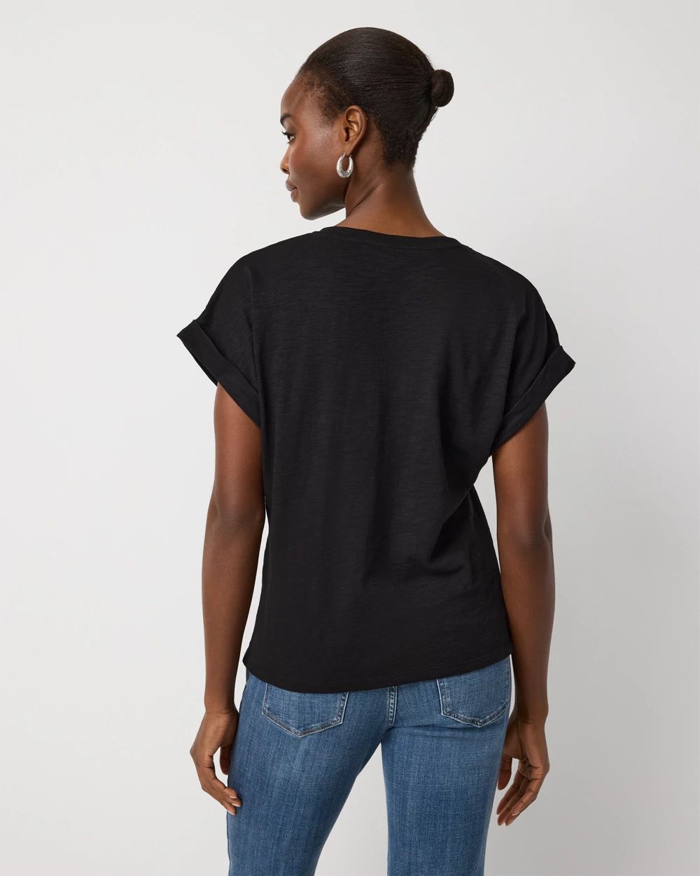 V-neck Short Sleeve Tee