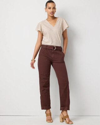 Pret High Rise Straight Ankle Pant