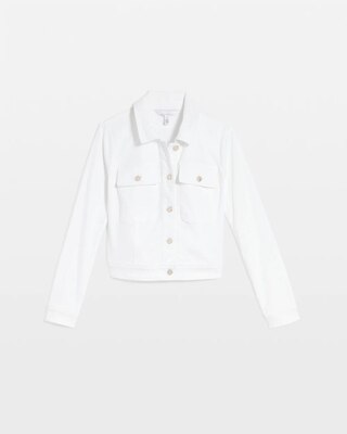 Petite Cropped Denim Jacket click to view larger image.