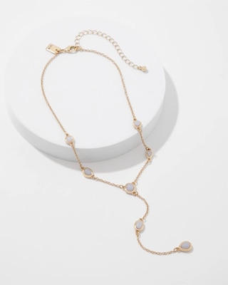 Dyed Jade Y-Necklace click to view larger image.