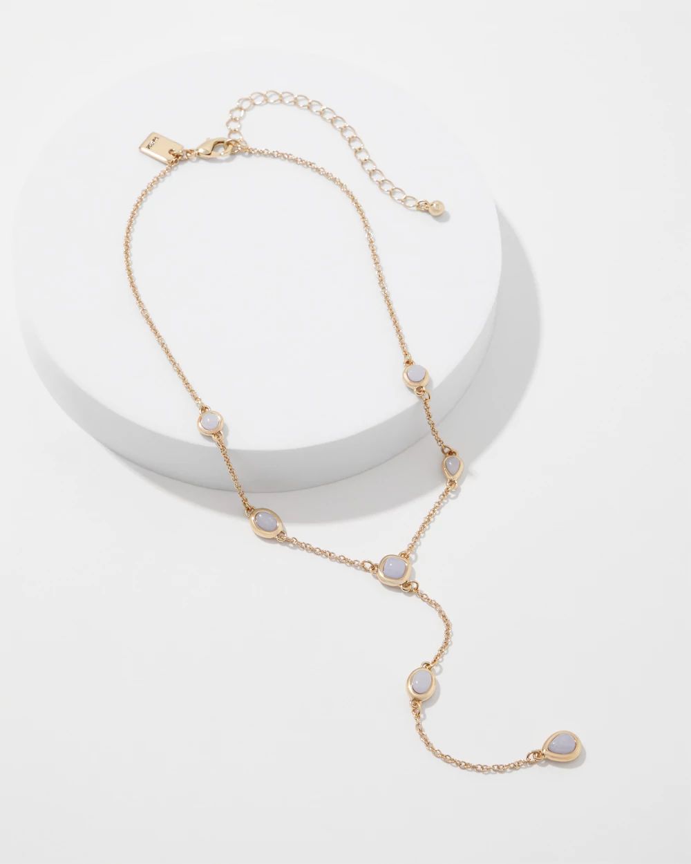 Dyed Jade Y-Necklace