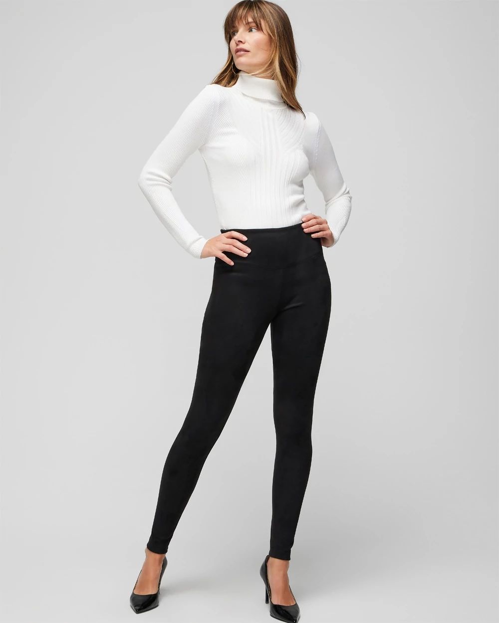 Vegan Suede WHBM® Runway Legging