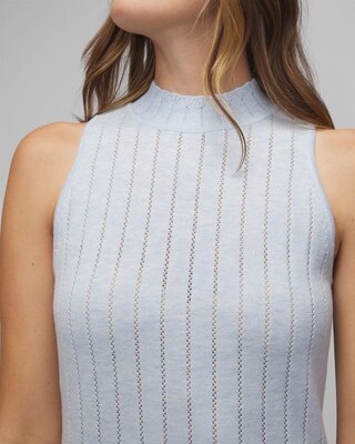 Cashmere Blend Mockneck Tank