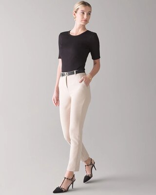 WHBM® Elle Slim Ankle Comfort Stretch Pants click to view larger image.