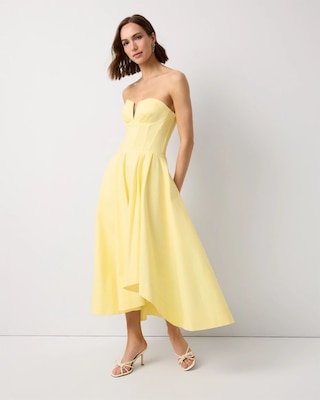 Strapless Corset Midi Dress click to view larger image.